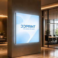 LED-Leuchtrahmen-Display freistehend, System inkl. Druck