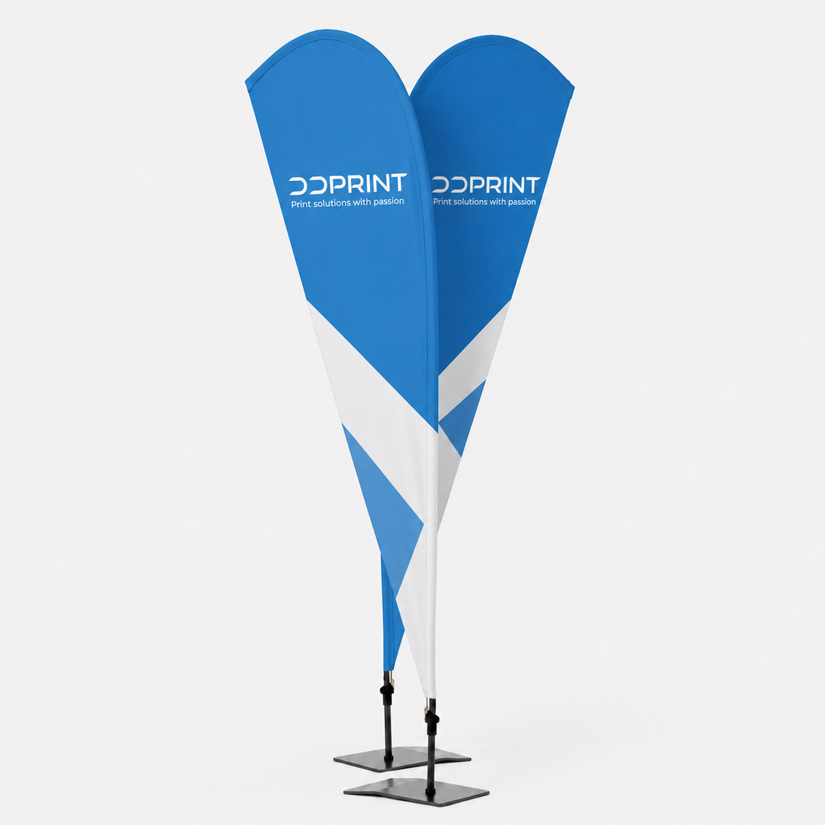 Beach-Flag Indoor beidseitig bedruckbar, System inkl. Druck